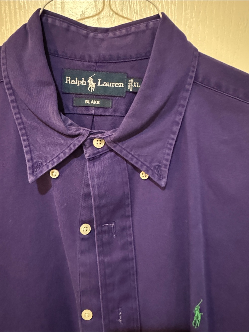 Ralph Lauren Deep Purple Button-Down Men's Shirt - Picture 2 of 13